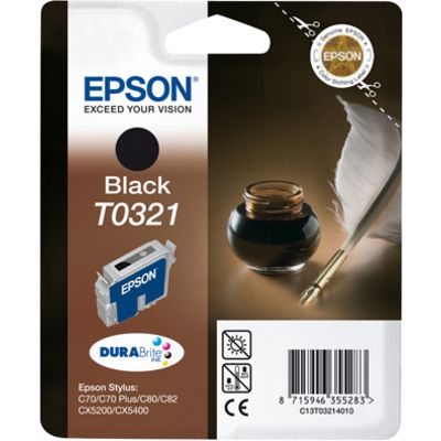 Epson T0321 (C13T032140) Inktcartridge Zwart
