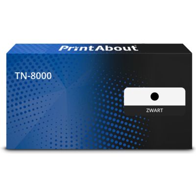 PrintAbout Huismerk vervangt Brother TN-8000 Toner Zwart