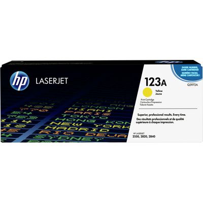 HP 123A (Q3972A) - Jaune - Toner