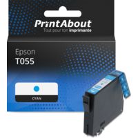 Cartouche compatible Epson T055 (C13T055240) - Cyan