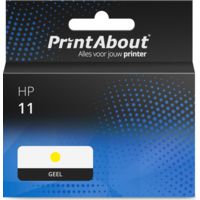 Huismerk HP 11 (C4838A) Inktcartridge Geel