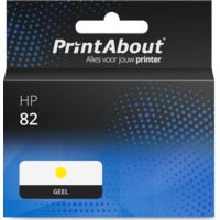 Huismerk HP 82 (C4913A) Inktcartridge Geel