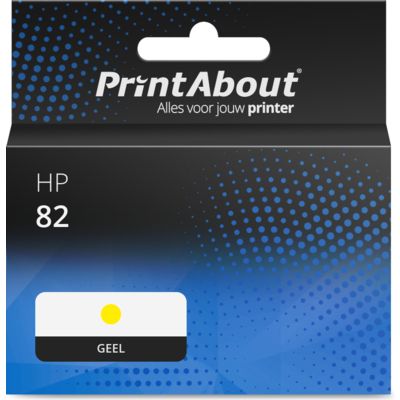 Huismerk HP 82 (C4913A) Inktcartridge Geel