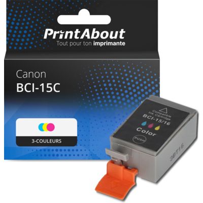 Cartouche compatible Canon BCI-15C - 3-couleurs