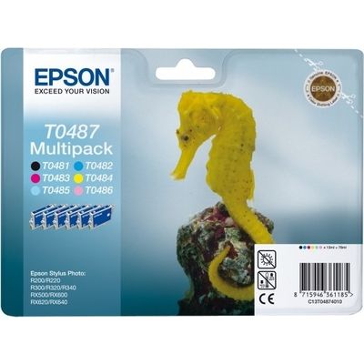 Epson T048 (C13T04874010BA) - 6 couleurs - Cartouche d'encre - Multipack