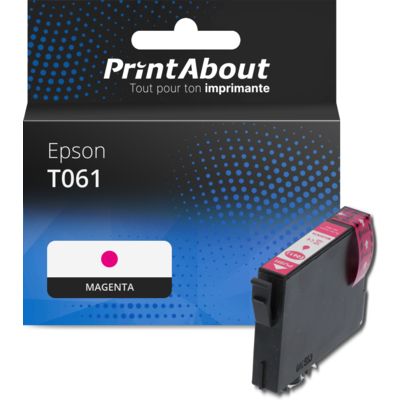 Cartouche compatible Epson T061 (C13T061340) - Magenta