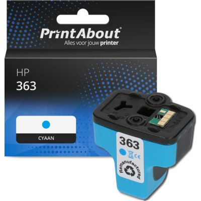 Huismerk HP 363 (C8771EE) Inktcartridge Cyaan