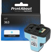 Cartouche compatible HP 363 (C8774EE) - Cyan clair