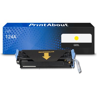 Huismerk HP 124A (Q6002A) Toner Geel