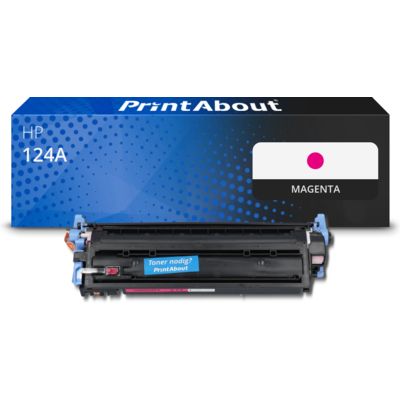 Huismerk HP 124A (Q6003A) Toner Magenta