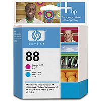 HP 88 (C9382A) - Magenta + cyan - Tête d'impression