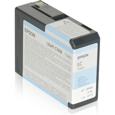 Epson T580 (C13T580500) Inktcartridge Licht-cyaan