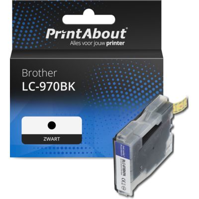 Huismerk Brother LC-970BK Inktcartridge Zwart