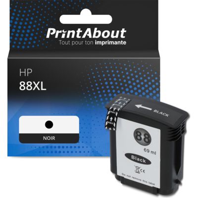 Cartouche compatible HP 88XL (C9396AE) - Noir - Grande capacité