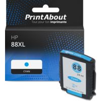 Cartouche compatible HP 88XL (C9391AE) - Cyan - Grande capacité