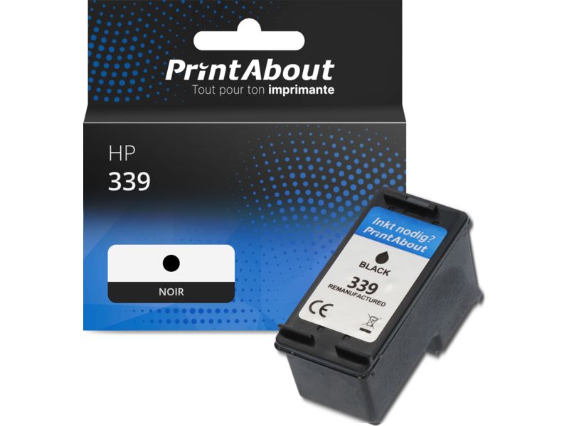 Cartouche D'encre Noire HP 339 (référence C8767EE) - Encre Originale - Neuf Sous Blister