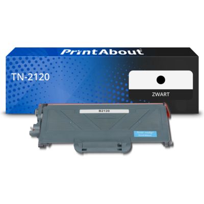 PrintAbout Huismerk vervangt Brother TN-2120 Toner Zwart Hoge capaciteit