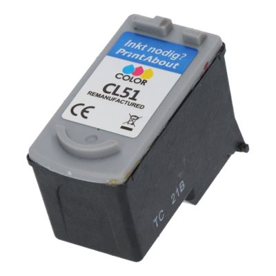 Cartouche compatible Canon CL-51 - 3-couleurs - Grande capacité
