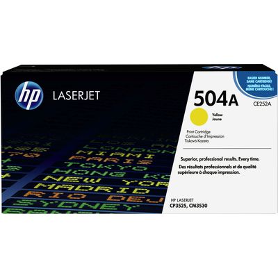 HP 504A (CE252A) Toner Geel