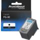 Cartouche compatible Canon PG-40 - Noir