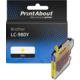 Huismerk Brother LC-980Y Inktcartridge Geel