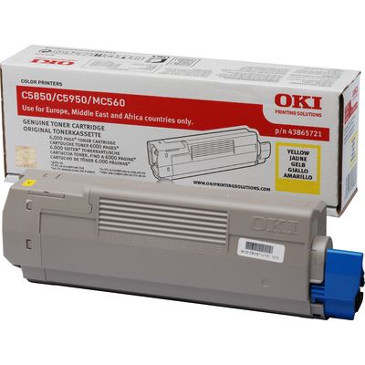 OKI 43865721 Toner Geel