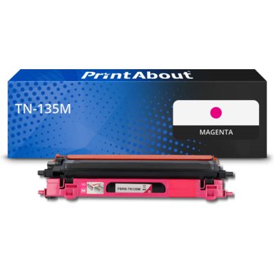 PrintAbout Huismerk vervangt Brother TN-135M Toner Magenta Hoge capaciteit