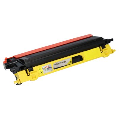 PrintAbout Huismerk vervangt Brother TN-135Y Toner Geel Hoge capaciteit