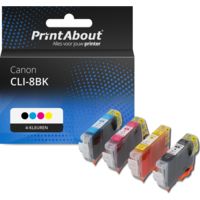 Huismerk Canon CLI-8BK Inktcartridge 4-kleuren Multipack