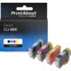 Huismerk Canon CLI-8BK Inktcartridge 4-kleuren Multipack