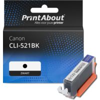 Huismerk Canon CLI-521BK Inktcartridge Zwart