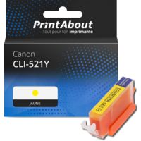 Cartouche compatible Canon CLI-521Y - Jaune