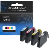 Cartouche compatible Epson T0615 - 4 couleurs - Multipack