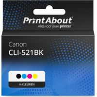 Huismerk Canon CLI-521BK Inktcartridge 4-kleuren Multipack