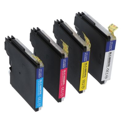 PrintAbout Huismerk vervangt Brother LC-1100VALBP Inktcartridge 4-kleuren Multipack