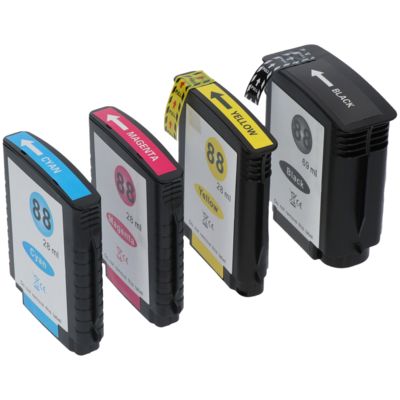 Huismerk HP 88XL (C9396AE) Inktcartridge 4-kleuren Multipack Hoge capaciteit