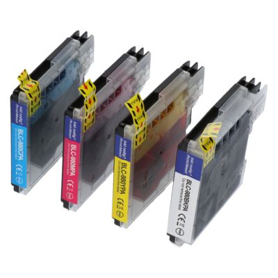 PrintAbout Huismerk vervangt Brother LC-980VALBP Inktcartridge 4-kleuren Multipack