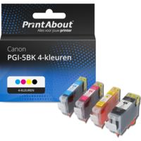 Huismerk Canon PGI-5BK 4-kleuren Inktcartridge 4-kleuren Multipack