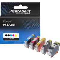 Huismerk Canon PGI-5BK Inktcartridge 5-kleuren Multipack