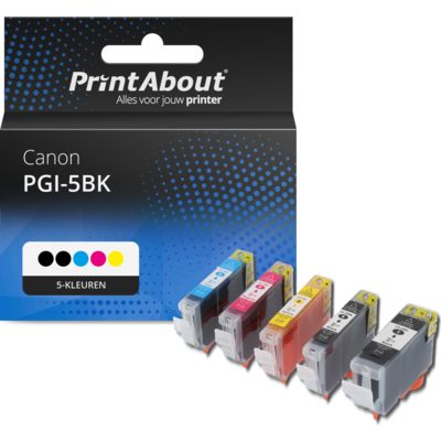 Huismerk Canon PGI-5BK Inktcartridge 5-kleuren Multipack