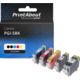 Huismerk Canon PGI-5BK Inktcartridge 5-kleuren Multipack