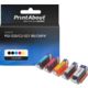 Huismerk Canon PGI-520/CLI-521 BK/CMYK Inktcartridge 5-kleuren Multipack