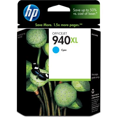 HP 940XL (C4907AE) - Cyan - Cartouche d'encre - Grande capacité