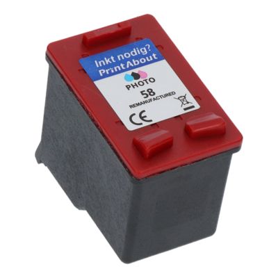 Huismerk HP 58 (C6658A) Inktcartridge Foto kleuren