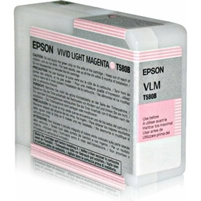 Epson T580B (C13T580B00) Cartouche d'encre Magenta clair