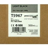 Epson T5967 (C13T596700) Inktcartridge Licht-zwart