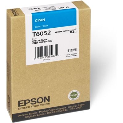 Epson T6052 (C13T605200) Cartouche d'encre Cyan