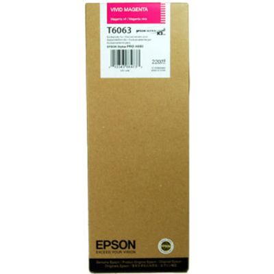 Epson T6063 (C13T606300) Inktcartridge Vivid magenta