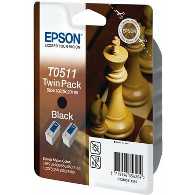 Cartouche d'encre Epson T05114210 Noir x2 - Multipack