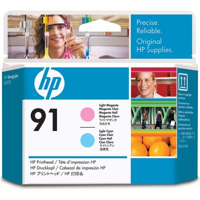 HP 91 (C9462A) - Cyan clair + magenta clair - Tête d'impression
